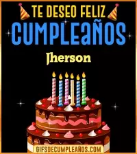 Te deseo Feliz Cumpleaños Jherson